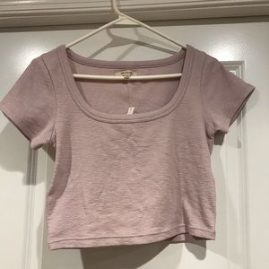 Cropped Lilac Tee